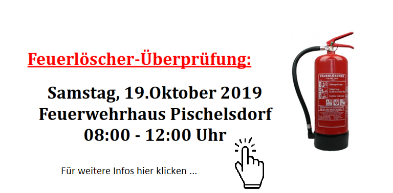 Infos zur Feuerlöscherüberprüfung...